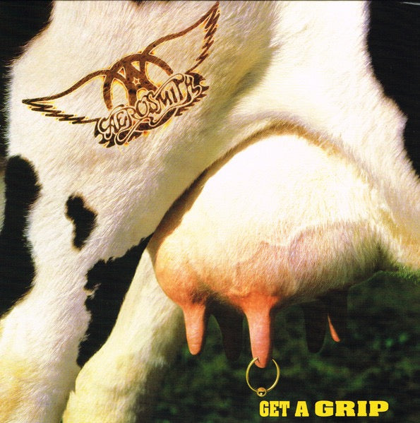 Image of Front Cover of 2xLP - VG+/VG+ - AEROSMITH, Get A Grip (Geffen Records; 00602547954398, Europe 2017, Gatefold, 2 Inners), In hype stickered shrinkwrap,  - 3626510E