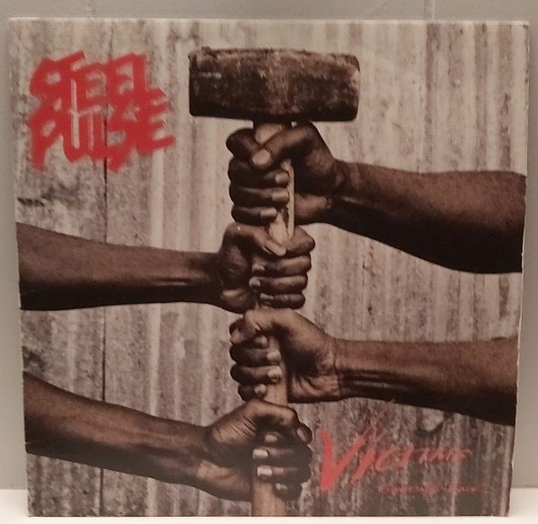 Image of Front Cover of LP - VG/G+ - STEEL PULSE, Victims (MCA Records; MCA-10172, Jamaica 1991), Light marks only,  - 3616456C
