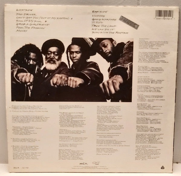 Image of Back Cover of LP - VG/G+ - STEEL PULSE, Victims (MCA Records; MCA-10172, Jamaica 1991), Light marks only,  - 3616456C