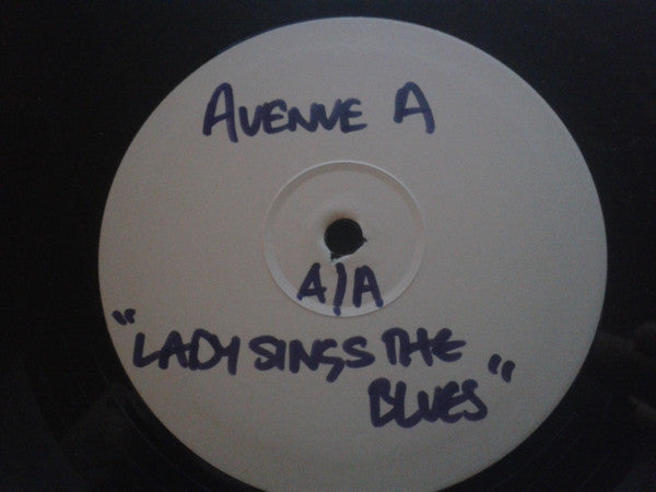 Image of Back Cover of 10" - VG+/VG - MEAT KATIE, AVENUE A, Boned (Lunatic Calm Mix) / Lady Sings The Blues (Kingsize ; KS 08, UK 1996, Stamped White Label, Stamped Sleeve), A couple of light hairlines but plays great,  - 3626497E