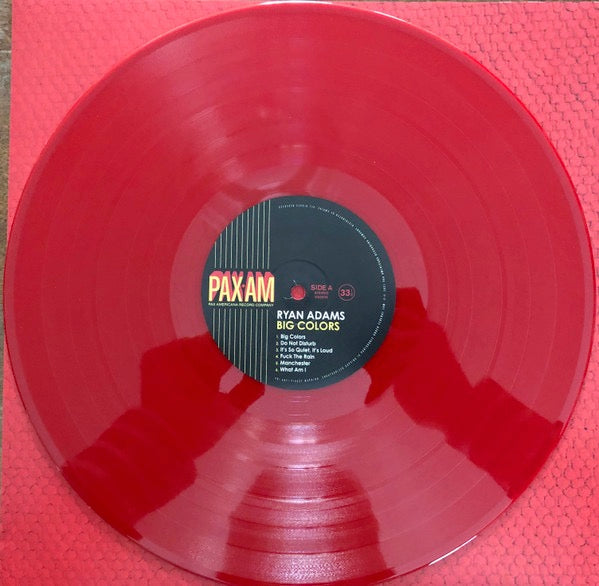 Image of Label Cover of LP - VG/VG+ - RYAN ADAMS, Big Colors (Pax Americana Record Company; Pax-Am 067, Europe 2021, Gatefold, Inner, Red Vinyl, NO 7"), Seam split on Inner,  - 3746003S
