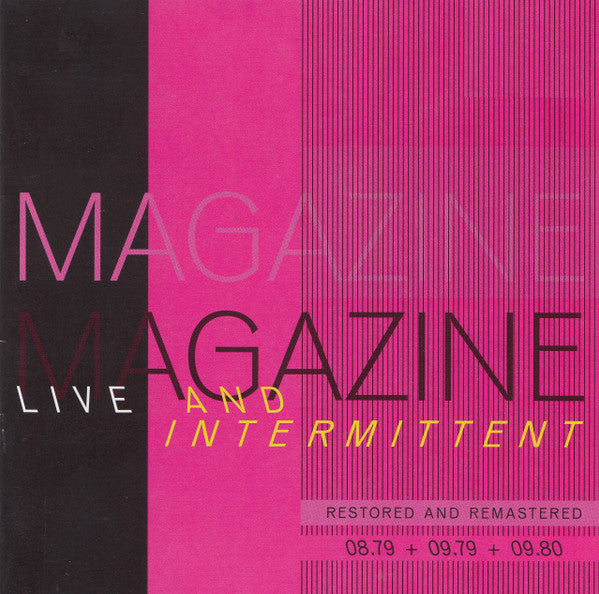 Image of Front Cover of CD - VG+/VG+ - MAGAZINE, Live And Intermittent (Restored And Remastered) (08.79 + 09.79 + 09.80) (Wire-Sound; WIRED 1, UK 2009, (Restored And Remastered) (08.79 + 09.79 + 09.80)), Opened Instore,  - 3756002S
