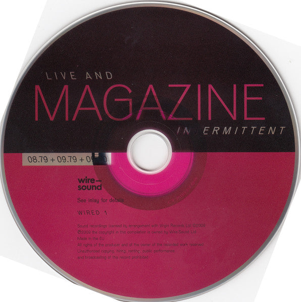 Image of Label Cover of CD - VG+/VG+ - MAGAZINE, Live And Intermittent (Restored And Remastered) (08.79 + 09.79 + 09.80) (Wire-Sound; WIRED 1, UK 2009, (Restored And Remastered) (08.79 + 09.79 + 09.80)), Opened Instore,  - 3756002S