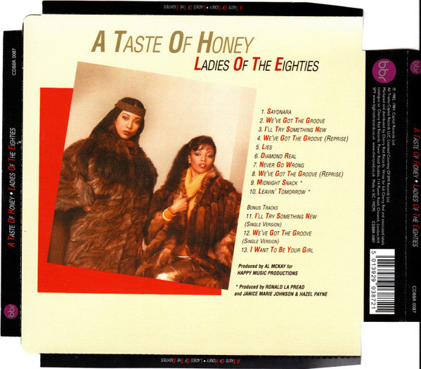 Image of Back Cover of CD - VG+/VG+ - A TASTE OF HONEY, Ladies Of The Eighties (Big Break Records; CDBBR 0087, UK 2012 Reissue), ,  - 3756005S