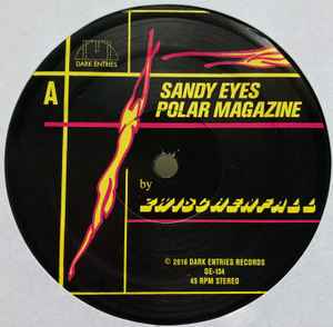 Image of Label Cover of 12" - G+/G+ - ZWISCHENFALL, Sandy Eyes (Dark Entries ; DE-134, US 2016, Die Cut Sleeve, Insert), lots of light marks. original sleeve w/ insert - some staining and creasing ,  - 3746044S