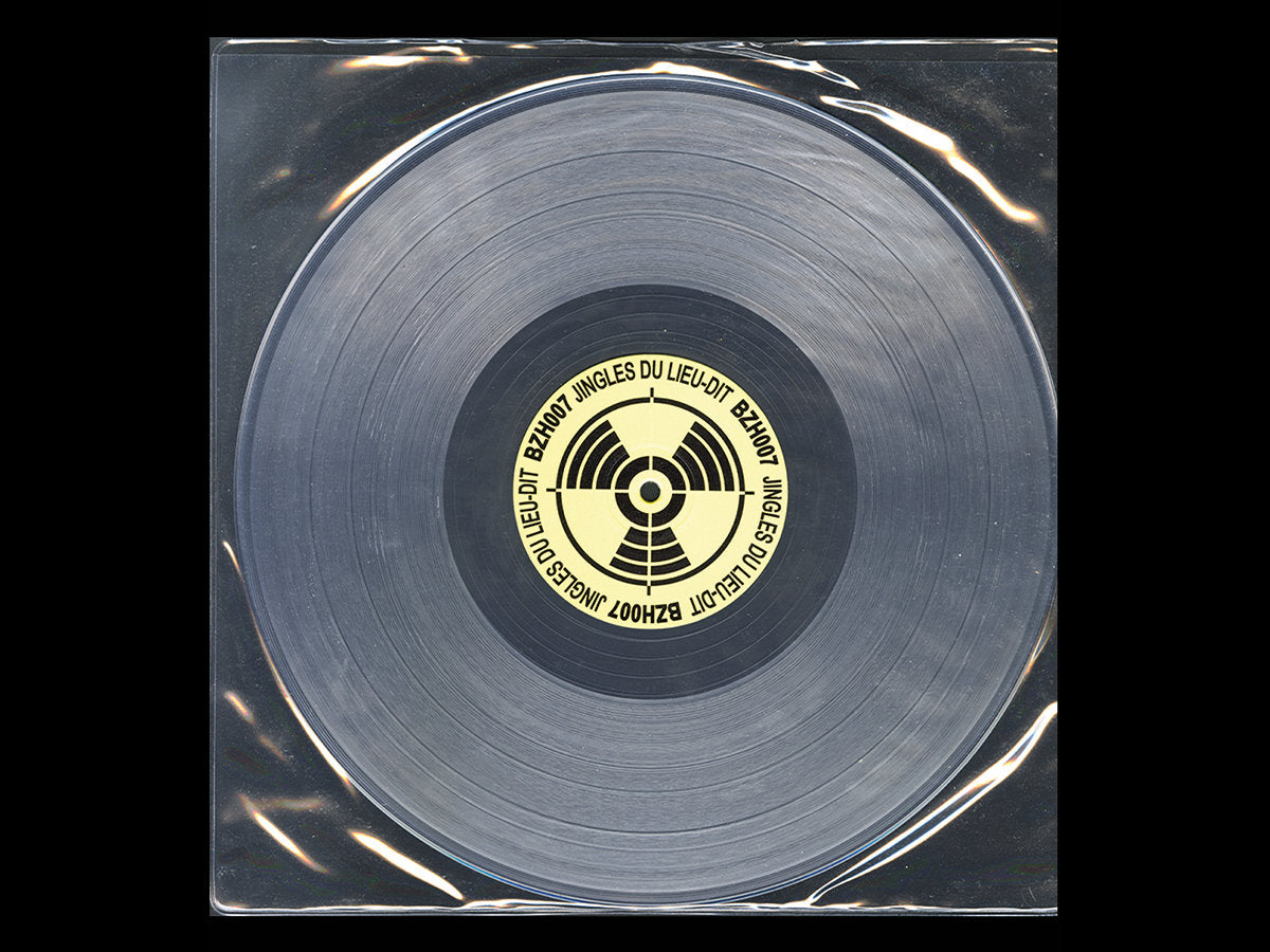 Image of Back Cover of LP - /VG+ - LOW JACK, Jingles du Lieu-dit (Les Disques De La Bretagne; BZH007, France 2019, Clear Vinyl), PVC sleeve., Six anti-nuke riddims from Brittany, sequel of last year's Riddims du Lieu-dit (BZH001). Low Jack pursuing his dancehall inovations with a new club-ready album inspired by radio jingles, youtube dembow megamixes and sound effects. (Taken from Bandcamp). - 3726003E