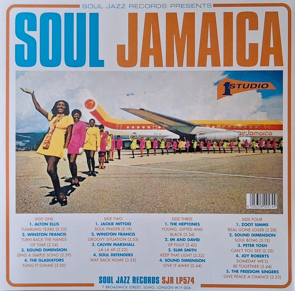 Image of Back Cover of 2xLP - EX/VG+ - VARIOUS ARTISTS, Soul Jamaica (Soul Jazz Records; SJRLP574, UK 2025, Gatefold, Sticker), ,  - 3716027C