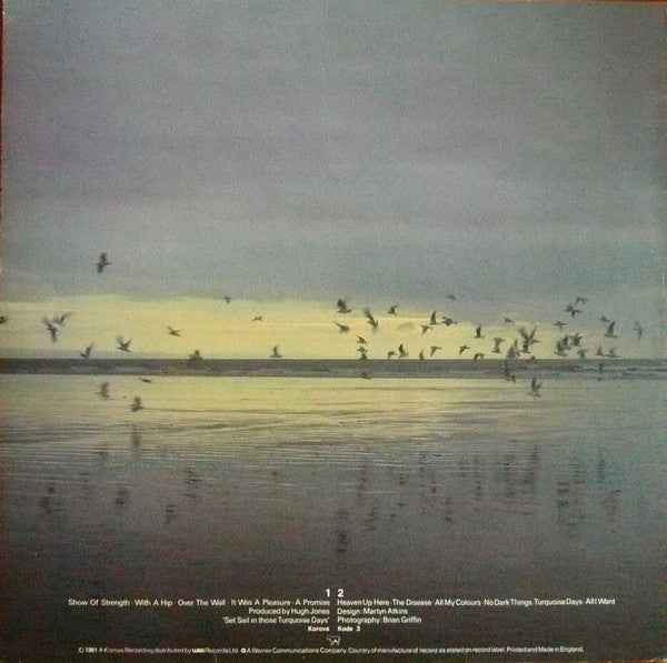 Image of Back Cover of LP - VG/VG - ECHO AND THE BUNNYMEN, Heaven Up Here (Korova; KODE 3, Ireland 1981, Textured Sleeve, Inner), ,  - 3726035E