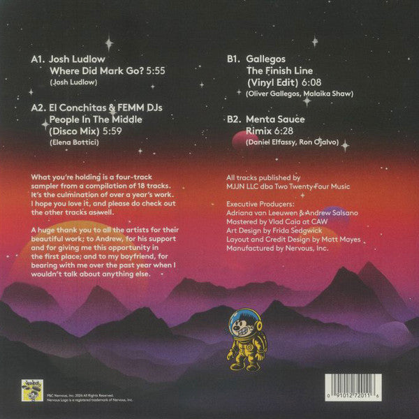 Image of Back Cover of 12" - VG/VG+ - VARIOUS, Safe Travels (Nervous Records; NER27201, US 2026), Sleeve has been ,  - 3746091S
