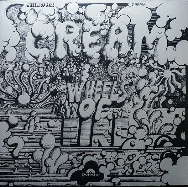 Image of Front Cover of 2xLP - VG/VG - CREAM, Wheels Of Fire (Polydor; 535 484-4, Worldwide 2020 Reissue, Gatefold, 180 Gram Vinyl, MPO logo matrix), Light scratch on side 3, Top edge seam splits,  - 3746027S