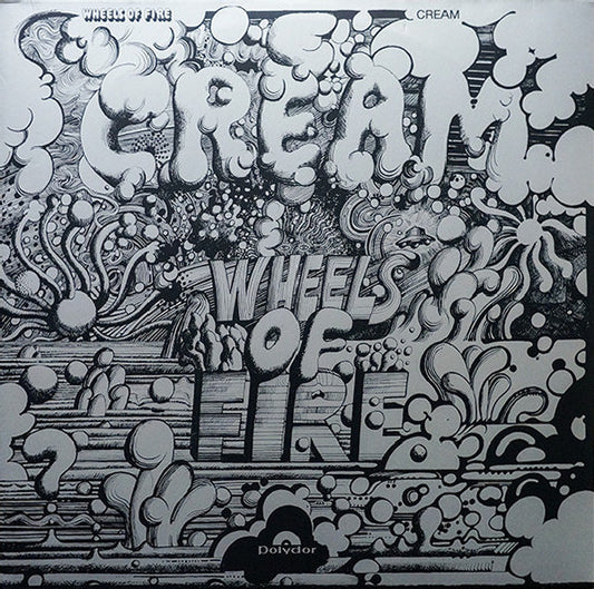 Image of Front Cover of 2xLP - VG/VG - CREAM, Wheels Of Fire (Polydor; 535 484-4, Worldwide 2020 Reissue, Gatefold, 180 Gram Vinyl, MPO logo matrix), Light scratch on side 3, Top edge seam splits,  - 3746027S