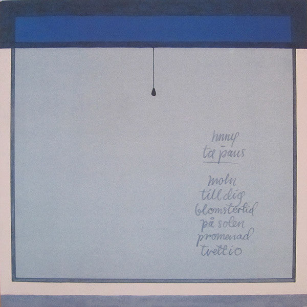 Image of Back Cover of LP - VG+/VG+ - HNNY, Ta Paus (Omena; OMLP004, Sweden 2017, Picture Sleeve, Single Sided), Close to EX,  - 3726017E