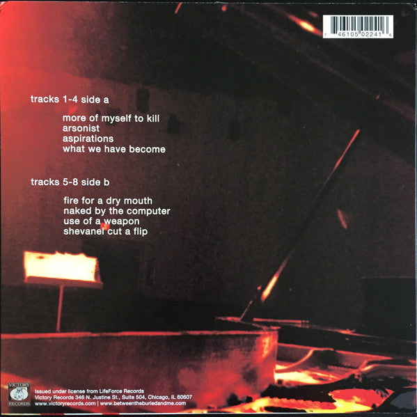 Image of Back Cover of LP - VG/VG+ - BETWEEEN THE BURIED AND ME, Between The Buried And Me (Victory Records; VR224, USA & Canada 2012, Insert, White Vinyl, Ltd to 1037), Edge wear, corner crease,  - 3746053S