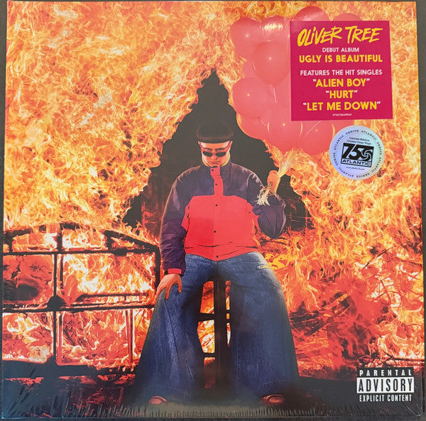 Image of Front Cover of LP - VG+/VG+ - OLIVER TREE, Ugly Is Beautiful (Atlantic; 075678624964, Europe 2023 Reissue, Gatefold, Booklet, Clear Vinyl), ,  - 3746057S