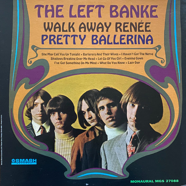 Image of Front Cover of LP - VG/G+ - THE LEFT BANKE, Walk Away Ren e / Pretty Ballerina (Smash Records; MGS 27088, US 1967), Edge Wear,  - 3746137S