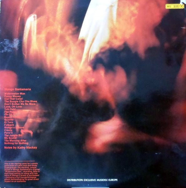Image of Back Cover of LP - VG/VG+ - MONGO SANTAMARIA, The Watermelon Man (Milestone; M-47012, France 1976 Reissue, Laminated Sleeve), ,  - 3716070C