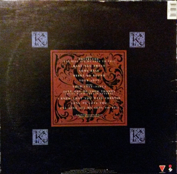 Image of Back Cover of LP - VG+/VG+ - KEITH SWEAT, I'll Give All My Love To You (Elektra; 60861-1, US 1990, Inner), ,  - 3746147S