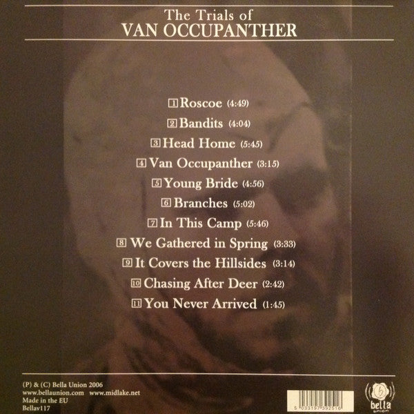 Image of Back Cover of LP - VG/VG - MIDLAKE, The Trials Of Van Occupanther (Bella Union; Bellav117V, UK 2019 Reissue, 180 Gram Vinyl), Hairlines, top edge seam split corner bumps,  - 3746071S
