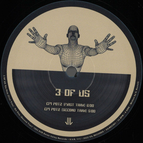 Image of Front Cover of 12" - /VG+ - 3 OF US, Em Potz (VIL Records; VILREC001, Italy 2023), ,  - 3746149S