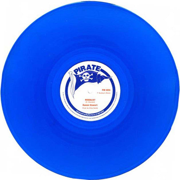 Image of Front Cover of 12" - /VG+ - ROMAN STEWART, Herbalist /Herb Skank (Pirate; PIR 002, UK , Blue transparent vinyl), ,  - 3726082E