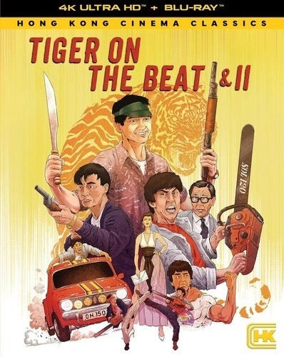 Image of Front Cover of 4xBlu-Ray - VG+/VG+ - CHOW YUN-FAT, Tiger on the Beat I And II (Shout!; SF 26808, US , Slipcase, 4K HD + Blu ray, Region A US ), ,  - 3736046E