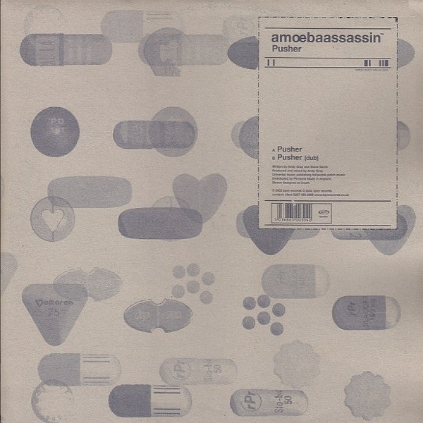 Image of Front Cover of 12" - VG+/VG - AMOEBAASSASSIN , Pusher (BPM Records ; bpm004, Europe 2002, Picture Sleeve), ,  - 3726062E