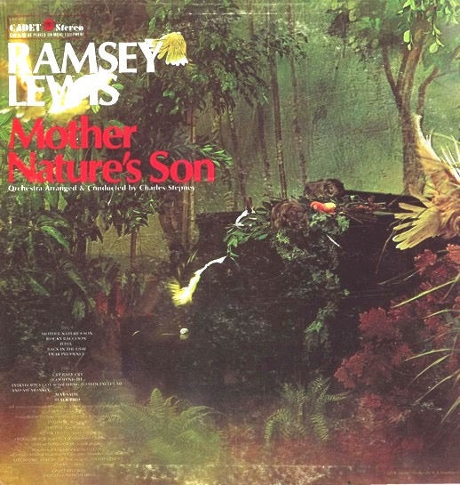 Image of Back Cover of LP - G/G+ - RAMSEY LEWIS, Mother Nature's Son (Cadet; LPS-821, US 1969), Seam splits and shelf wear to sleeve. Disc has light marks only - plays well!,  - 3716121C