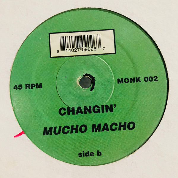 Image of Label Cover of 12" - VG/VG+ - MUCHO MACHO, Eric B Is On The Cat / Changin' (Monk On Vinyl Records; MONK 002, UK , Stickered Plain Sleeve), ,  - 3726065E