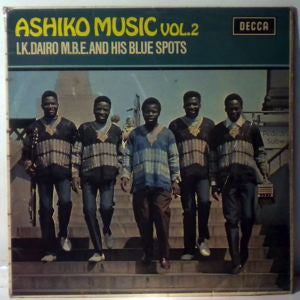 Image of Front Cover of LP - VG/VG - I.K. DAIRO M.B.E. AND HIS BLUE SPOTS, Ashiko Music Vol.2 (Decca; WAPS 34, Nigeria 1972), Vinyl has surface marks only, plays VG/VG+.,  - 3746201S