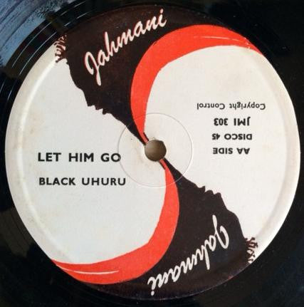 Image of Back Cover of 12" - VG/VG - ALRIC FORBES / BLACK UHURU, Morning Train / Let Him Go (Jahmani; JMI 302 / JMI 303, UK 1979), ,  - 3726089E
