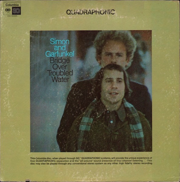 Image of Front Cover of LP - VG/VG - SIMON AND GARFUNKEL, Bridge Over Troubled Water (Columbia; CQ 30995, US 1972 Reissue, Quadraphonic), ,  - 3726091E