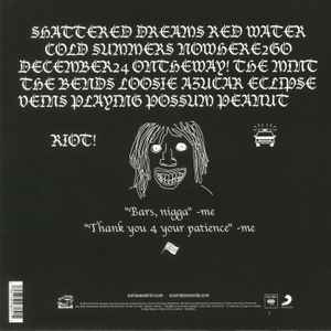Image of Back Cover of LP - VG+/VG+ - EARL SWEATSHIRT, Some Rap Songs (Tan Cressida; 19075898051, Europe 2019, Picture Sleeve, Inner), ,  - 3746196S