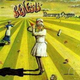 Image of Front Cover of LP - VG/G - GENESIS, Nursery Cryme (Charisma Hatter B & C Marketing; CAS1052, UK 1972 Reissue, Textured Gatefold Sleeve - E J Day, No "HILTOP" In Run Out), Light marks and hairlines, Sleeve has corner wear,  - 3716097C