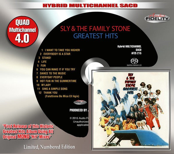 Image of Front Cover of CD - M/M - SLY & THE FAMILY STONE, Greatest Hits (Audio Fidelity; AFZ5 215, US 2015, Slipcase, SACD), ,  - 3736048E