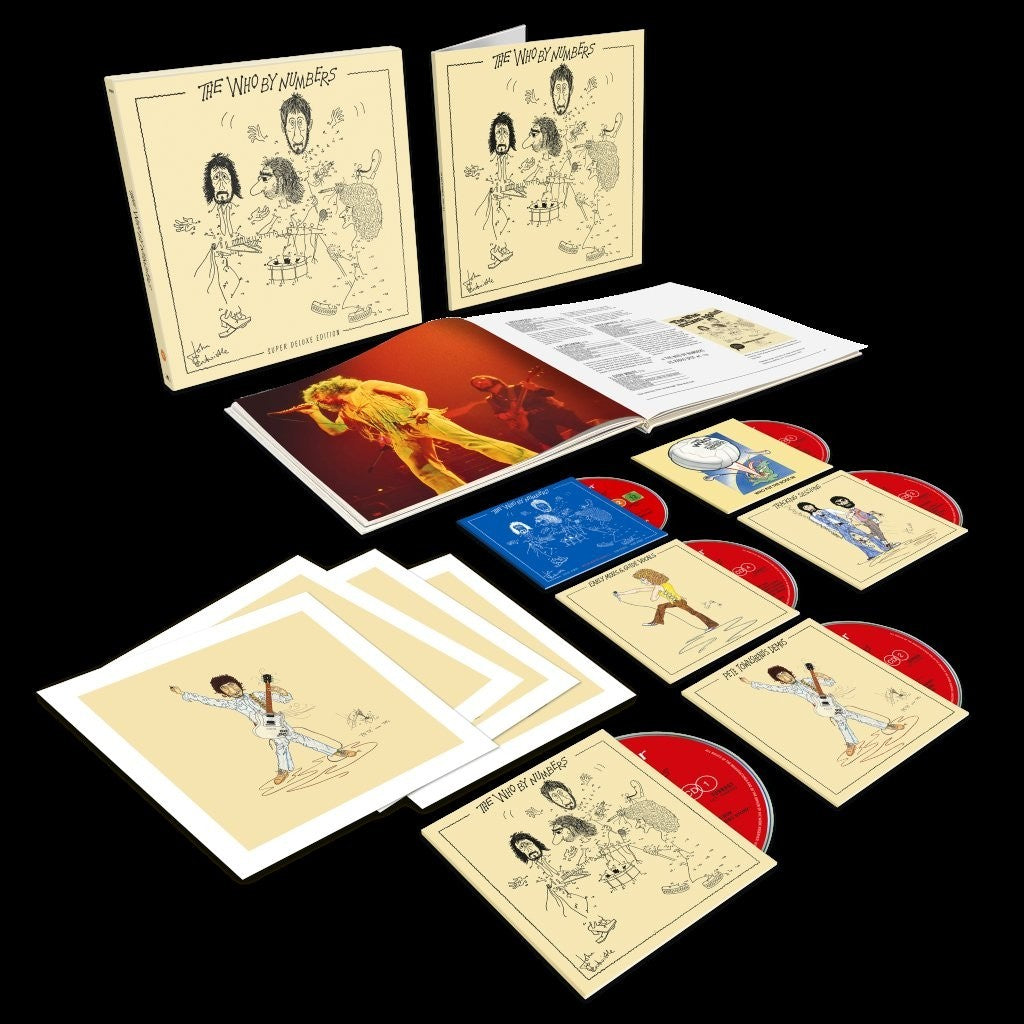 Image of Back Cover of 5xCD - NEW/NEW - THE WHO, The Who by Numbers (UMR; 7898939, UK 2026 Reissue, Inner and Booklet, With Blu Ray DVD), , The definitive edition of The Who By Numbers. This extensive collection features the original album newly remastered, alongside 11 Pete Townshend demos – 10 newly mixed by Pete, including eight previously unreleased from The Who By Numbers era – plus rare studio sessions, out-takes and early mixes. It also features recordings from the Who Put The Boot In concert at Swan