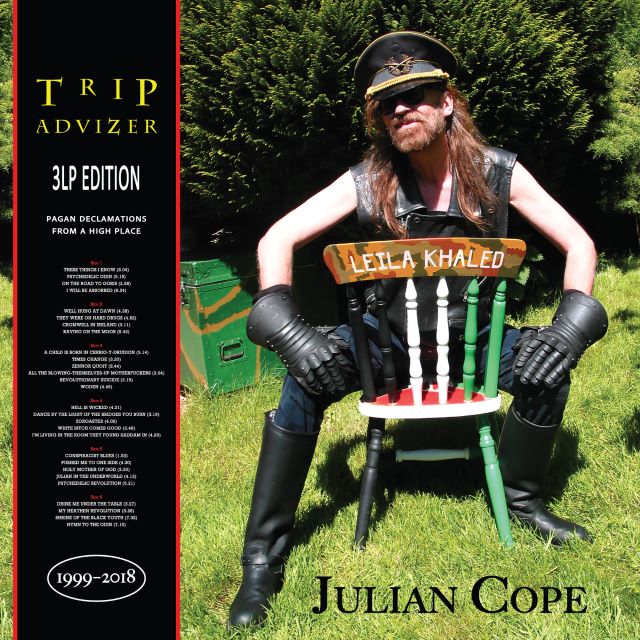 Image of Front Cover of 3xLP - NEW/NEW - JULIAN COPE, Trip Advizer (Weird Walk Record Cult; LY10LP, UK 2026 Reissue, Black Vinyl), , "Originally released as Julian Cope’s own idiosyncratic survey of his post-major-label years, Trip Advizer returns in monumental form as Triple Advizer: three records spanning three decades of Cope’s musical quest. - 9413442C