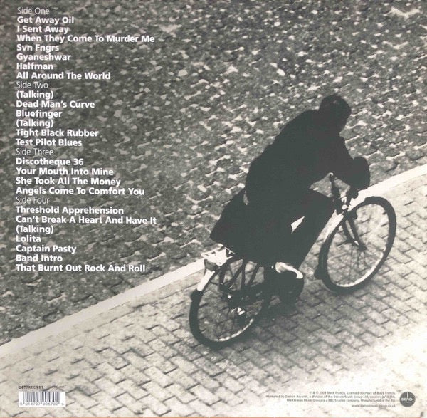 Image of Back Cover of LP - NEW/NEW - BLACK FRANCIS, Live In Nijmegen (Demon Records; DEMREC911, UK & Europe 2021, Inner, 140g Clear Vinyl, Pixies), , Captured in 2008 on the Bluefinger / Svn Fngrs tour,  Live in Nijmegen  features Black Francis backed by Jason Carter and Dan Schmid on ferocious performances of tracks such as  Threshold Apprehension ,  You Can t Break A Heart And Have It  and  Get Away Oil . Now available on vinyl for the very first time, this reissue features the complete live album presse