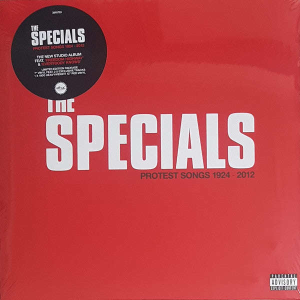 Image of Front Cover of LP - EX/EX - THE SPECIALS, Protest Songs 1924-2012 (Island Records; 3840703, UK 2021, Booklet, With 7", Red Vinyl), Still in opened stickered shrinkwrap,  - 3716099C