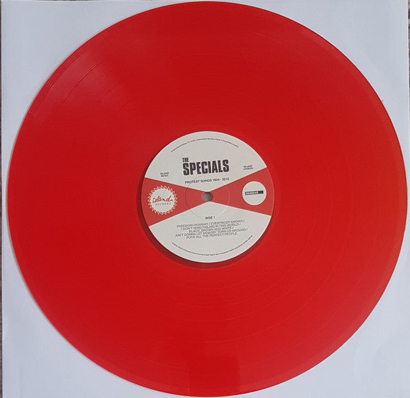 Image of Label Cover of LP - EX/EX - THE SPECIALS, Protest Songs 1924-2012 (Island Records; 3840703, UK 2021, Booklet, With 7", Red Vinyl), Still in opened stickered shrinkwrap,  - 3716099C