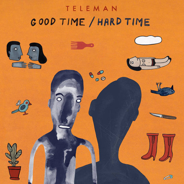 Image of Front Cover of 12" - EX/EX - TELEMAN, Good Time/Hard Time (Moshi Moshi Records; MOSHILP122X, UK 2023, Picture Sleeve, Inner), opened in store,  - 3746234S
