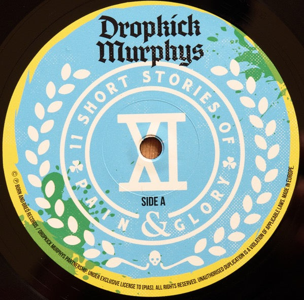 Image of Label Cover of LP - VG+/VG - DROPKICK MURPHYS, 11 Short Stories Of Pain & Glory (Born & Bred Records; BB-007, Europe 2017, Gatefold, Poster Insert, Black Vinyl), A few wispy paper scuffs,  - 3716169C