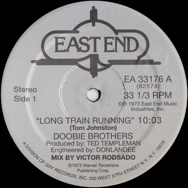 Image of Front Cover of 12" - /VG+ - DOOBIE BROTHERS, Long Train Running (East End; EA 33176, US 2008 Reissue, Plain Sleeve, Unofficial), ,  - 3716166C