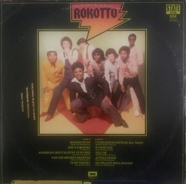 Image of Back Cover of LP - G+/VG - ROKOTTO, Frequency Run (State Records; 304.7017, Brazil 1982), A few light hairlines. Sleeve has edgewear and creases. ,  - 3726115E