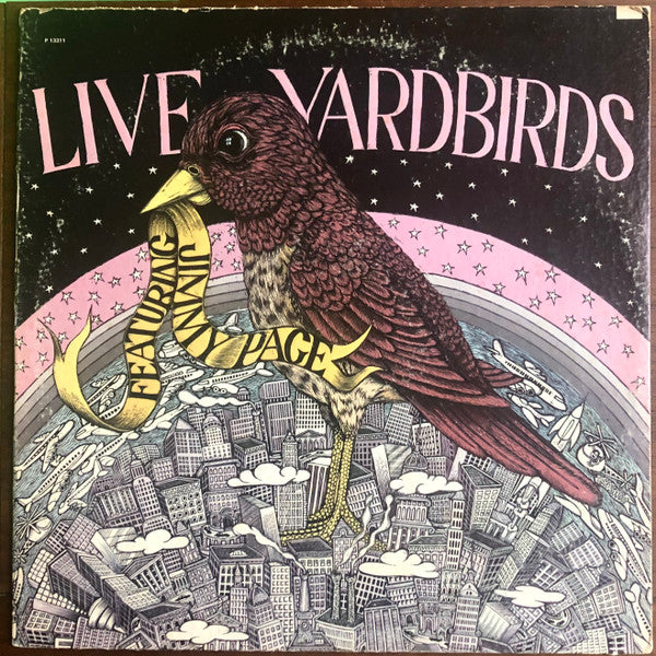 Image of Front Cover of LP - VG/VG+ - YARDBIRDS, Live Yardbirds Featuring Jimmy Page (Columbia Special Products; P 13311, US 1976 Reissue), Strong VG+, Light Ring Wear,  - 3726183E