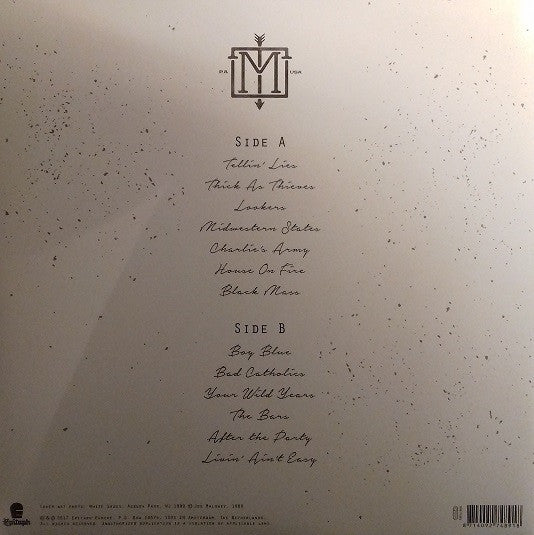 Image of Back Cover of LP - EX/EX - THE MENZINGERS, After The Party (Epitaph ; 7489-1, Europe 2017, Inner, Blue Vinyl With Red Splatter), ,  - 3726180E