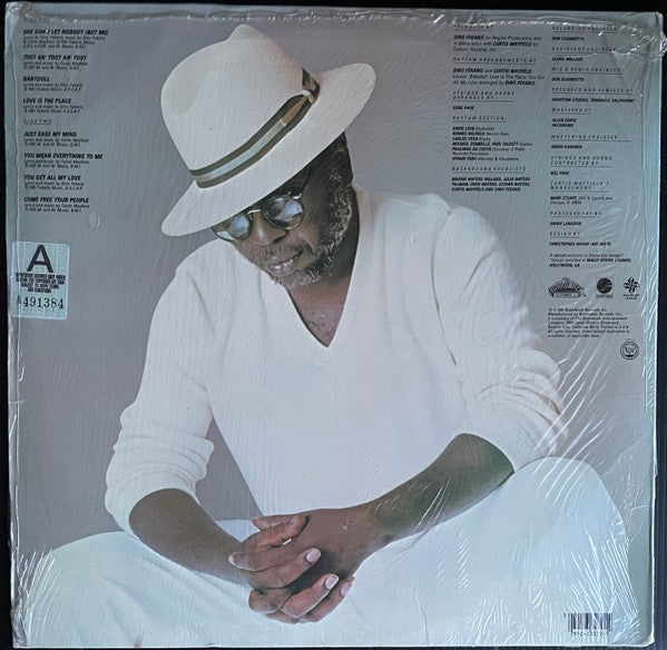 Image of Back Cover of LP - VG/EX - CURTIS MAYFIELD, Love Is The Place (The Boardwalk Entertainment Co; NB1 33239, US 1981), ,  - 3726131E