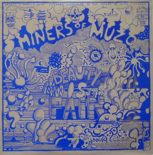 Image of Front Cover of LP - VG+/EX - MINERS OF MUZO, Beauty Is Pain (Eksakt Records ; EKSAKT 027, Netherlands 1986, Insert), ,  - 3726171E