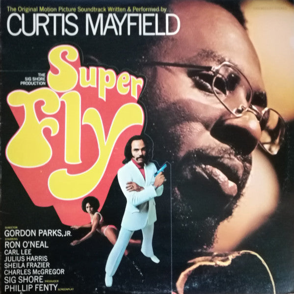 Image of Front Cover of LP - VG/VG+ - CURTIS MAYFIELD, Super Fly (Curtom; CRS 8014-ST, US , Not Die Cut, Company Inner, Monarch pressing), ,  - 3726133E