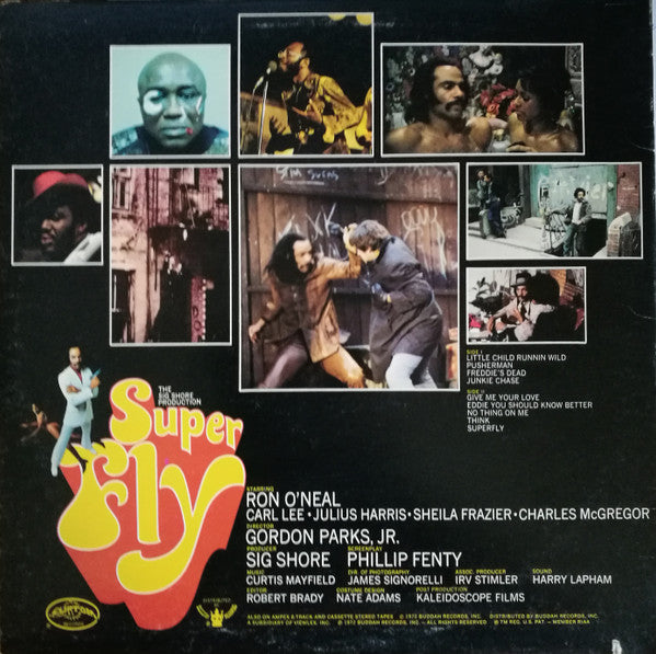Image of Back Cover of LP - VG/VG+ - CURTIS MAYFIELD, Super Fly (Curtom; CRS 8014-ST, US , Not Die Cut, Company Inner, Monarch pressing), ,  - 3726133E