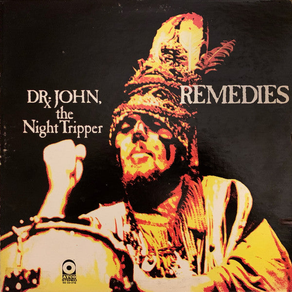 Image of Front Cover of LP - VG/VG+ - DR. JOHN, THE NIGHT TRIPPER, Remedies (ATCO Records; SD 33-316, US Reissue), Cut-out (Notched) Edge Wear,  - 3746248S
